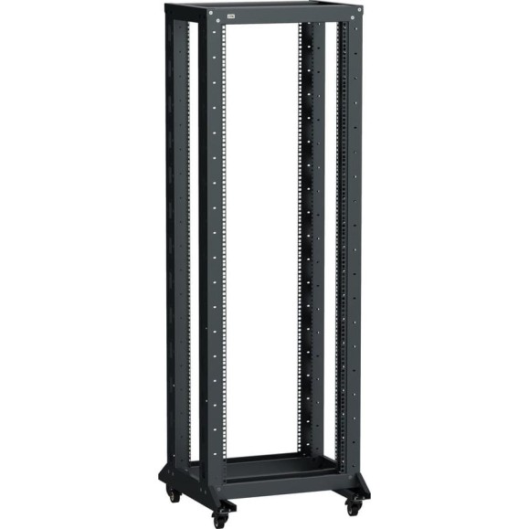 Стойка двухрамная ITK LINEA F на роликах 42U 600х600мм черная LF05-42U66-2RM Стойка двухрамная ITK LINEA F на роликах 42U 600х600мм черная LF05-42U66-2RM