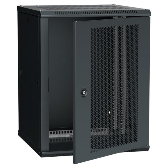 Шкаф ITK LINEA W 15U 600x600 мм дверь перфорированная, RAL9005 LWR5-15U66-PF