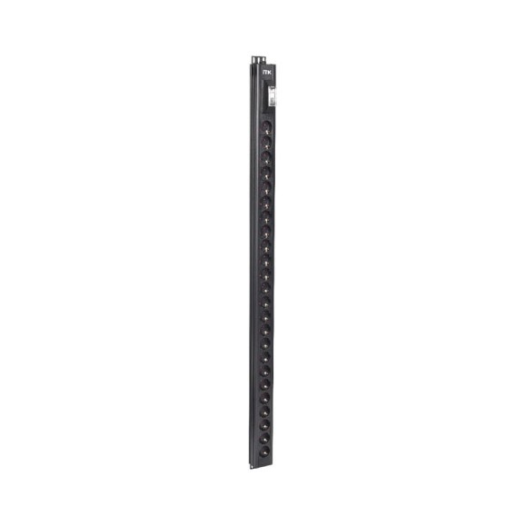Блок распределения питания ITK BASE PDU, вертикальный PV0102 30U, 1 фаза 32А 24 розетки SCHUKO (немецкий стандарт) без кабеля с клеммной колодкой BS-PV60-24D-12