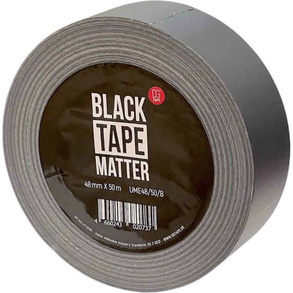 Клейкая лента DGTAPE ultraMATT EXPO - Гаффа тейп 48мм/50м - Черный UME48/50/B