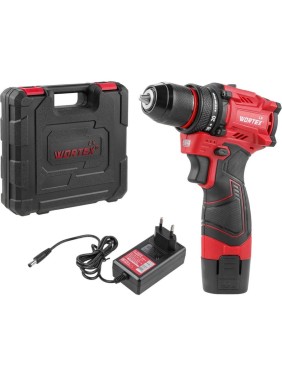 Аккумуляторная бесщеточная дрель-шуруповерт WORTEX LX BD 1215-1 Li 12В, 30 Нм, 1.5 Ач акб, патрон 10 мм, 1333698
