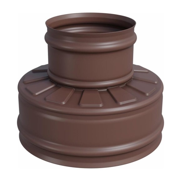 Оголовок без зонта Металлик и Ко 210x150, Оц 0.50 AISI 430 0.50, конденсат, RAL 8017 п о О0000065431