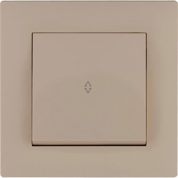 Переключатель MAKEL 1-клавишный СП KAREA RIZZ 10А IP20 крем. 88010005