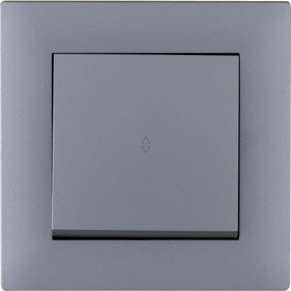 Переключатель MAKEL 1-клавишный СП KAREA RIZZ 10А IP20 сереб. 88065005 Переключатель MAKEL 1-клавишный СП KAREA RIZZ 10А IP20 сереб. 88065005