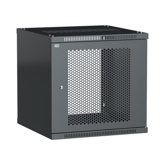 Шкаф ITK LINEA WE 9U 600x650мм дверь перфорированная черный LWE5-09U67-PF