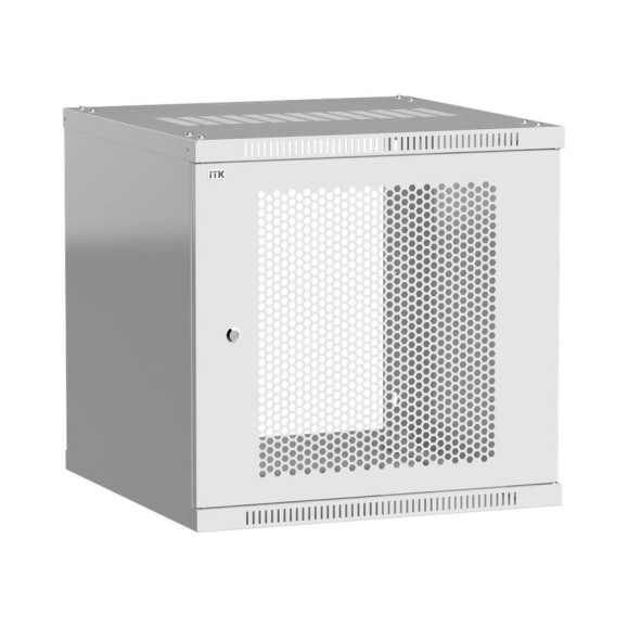 Шкаф ITK LINEA WE 9U 600x650мм дверь перфорированная серый LWE3-09U67-PF