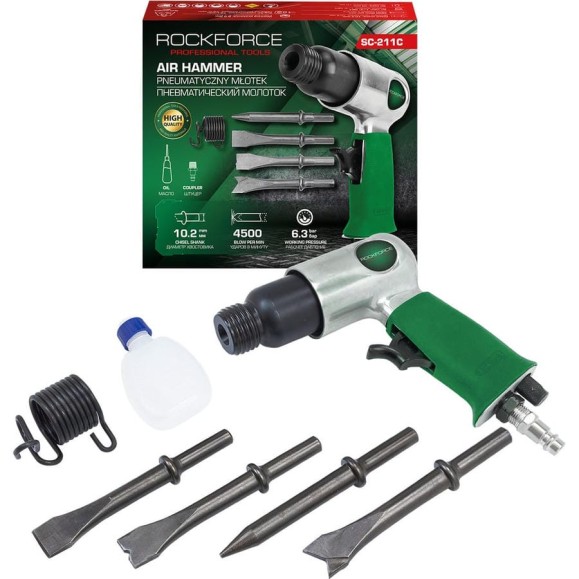 Молоток пневматический Rockforce 4500 уд/мин RF-SC-211C(61585)