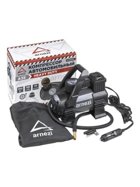 Автомобильный компрессор Arnezi A35 Heavy Duty 10 бар, 35 л/мин, 180 Вт A0302002