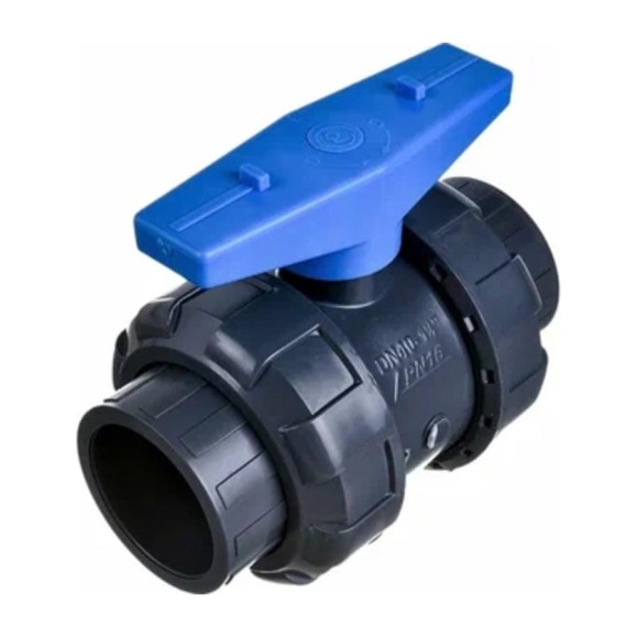 Кран шаровой AQUAVIVA НПВХ DN 63 резьба ВР 2 уплотнение TPV AQVBVE063 54741 Кран шаровой AQUAVIVA НПВХ DN 63 резьба ВР 2 уплотнение TPV AQVBVE063 54741