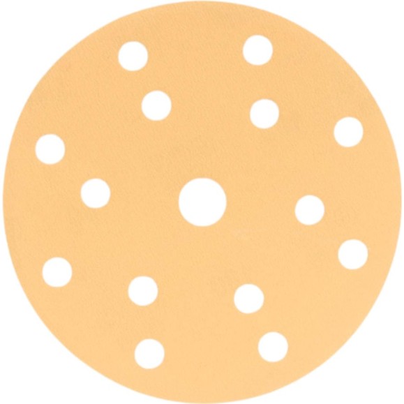 Шлифовальный круг Interflex Gold AP215C 150 мм, на липучке, 15 отверстий, Р180 3127183315