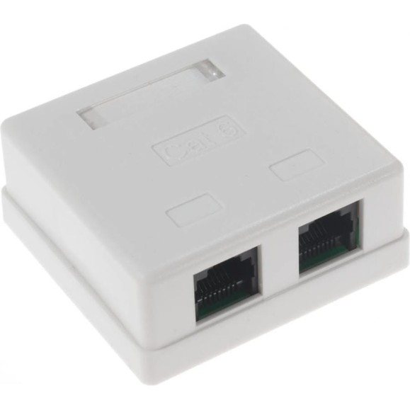 Компьютерная розетка Retic на 2 порта RJ-45, 8p8c, Retic cat. 6, на плате 10 шт J-8P8C-C6-2P-TWCS/10 Компьютерная розетка Retic на 2 порта RJ-45, 8p8c, Retic cat. 6, на плате 10 шт J-8P8C-C6-2P-TWCS/10
