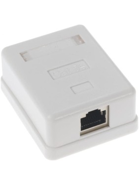Экранированная компьютерная розетка Retic на 1 порт RJ-45, 8p8c, cat. 5e, на плате 100 шт J-8P8C-C5e-SH-1P-TWCS/100