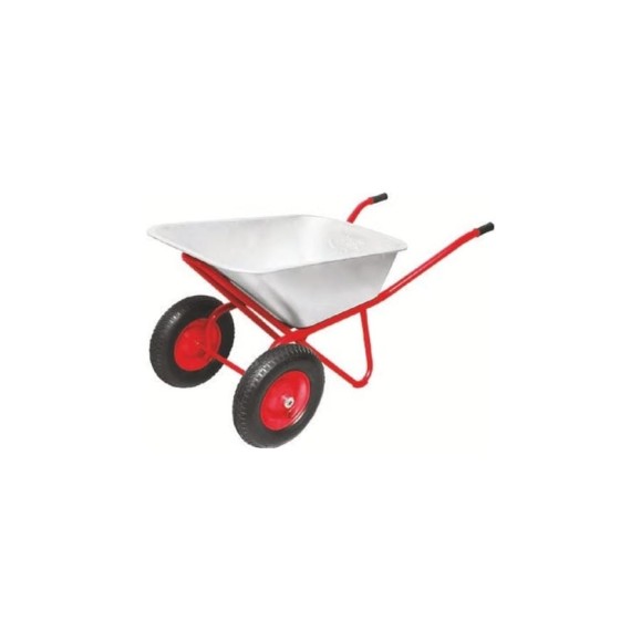 Строительная, двухколесная тачка Variant УСИЛЕННАЯ, 110 л, 2 колеса 3.25/3.00-8, грузоподъемность 180кг. 12110м
