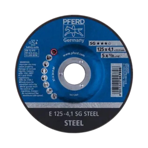 Круг шлифовальный PFERD E 125-4.1 SG STEEL (457696) 62212426 Круг шлифовальный PFERD E 125-4.1 SG STEEL (457696) 62212426