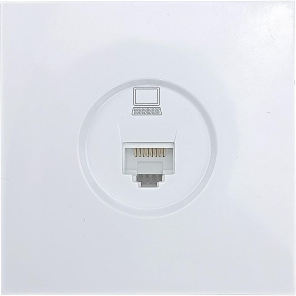 Розетка компьютерная Lezard ZIMA белая 704-0288-139