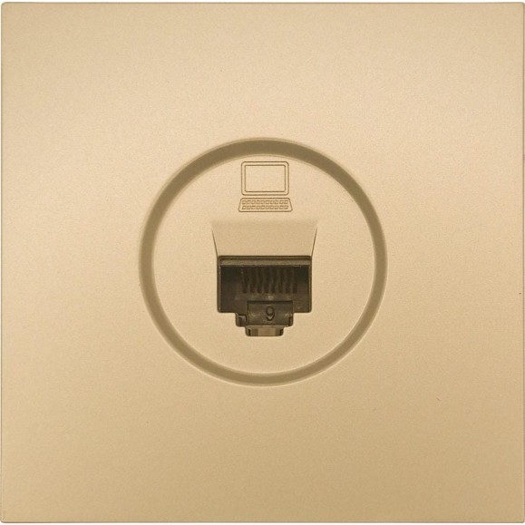 Розетка компьютерная Lezard ZIMA золото 704-3688-139