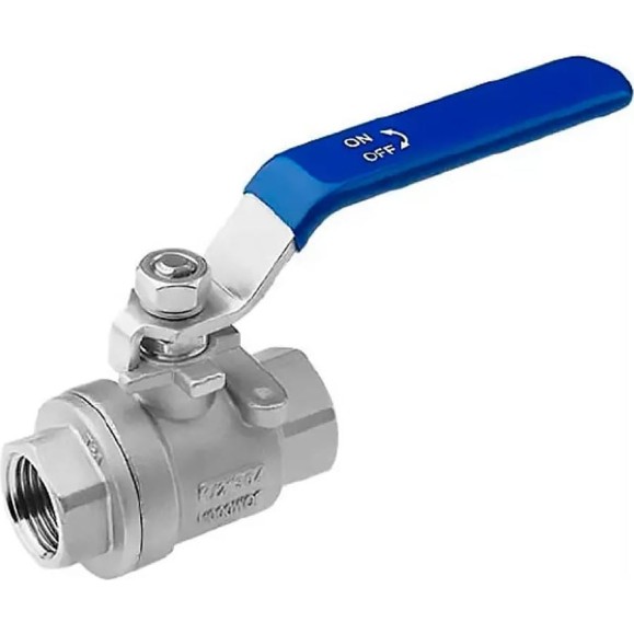 Шаровой полнопроходной кран DN.ru 316-316-PTFE-140 Ду25 Ру140 резьбовой с рукояткой D160-24452 Шаровой полнопроходной кран DN.ru 316-316-PTFE-140 Ду25 Ру140 резьбовой с рукояткой D160-24452