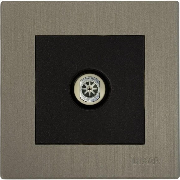 Розетка ТВ Luxar Mosaic с/у оконечная черная/титан с рамкой (20.040.03) 4606400430667 Розетка ТВ Luxar Mosaic с/у оконечная черная/титан с рамкой (20.040.03) 4606400430667