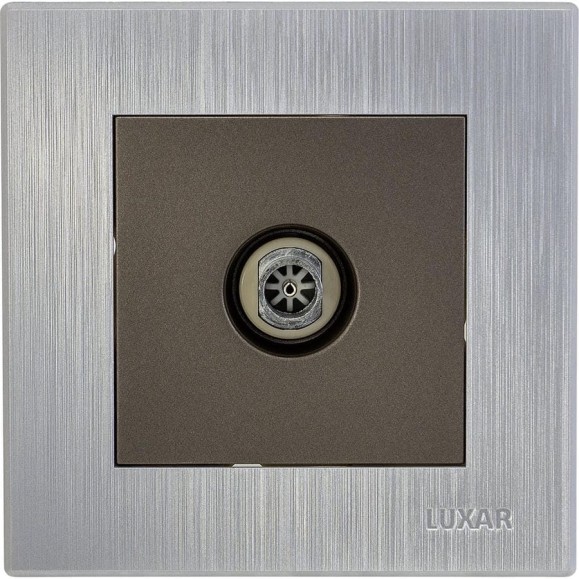 Розетка ТВ Luxar Mosaic с/у оконечная титан/серебро с рамкой (20.040.05) 4606400430599 Розетка ТВ Luxar Mosaic с/у оконечная титан/серебро с рамкой (20.040.05) 4606400430599