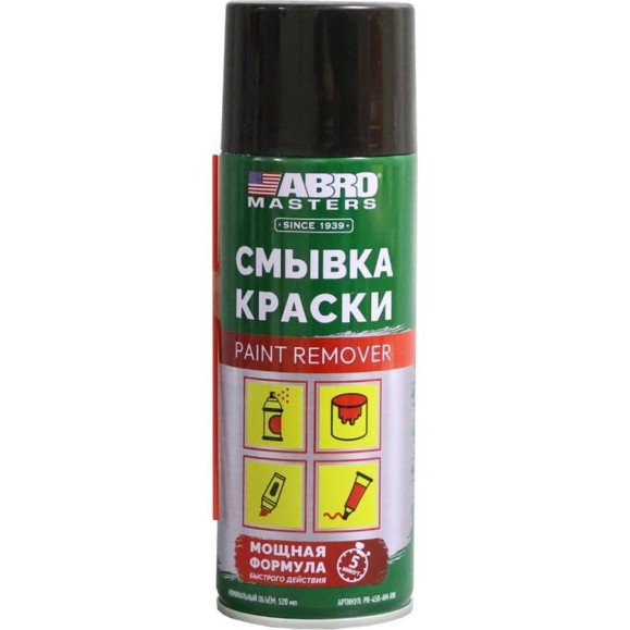 Смывка краски ABRO агрессивная формула 450 мл MASTERS PR-450-AM-RW