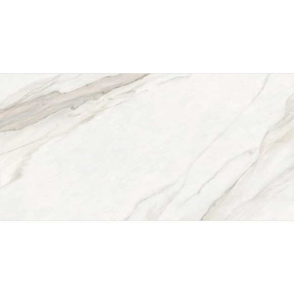 Керамогранит Калакатта Монсун / Calacatta Monsoon sugar-эффект 600x1200x9,5 1,44 м2 белый Delacora 60120CMN01