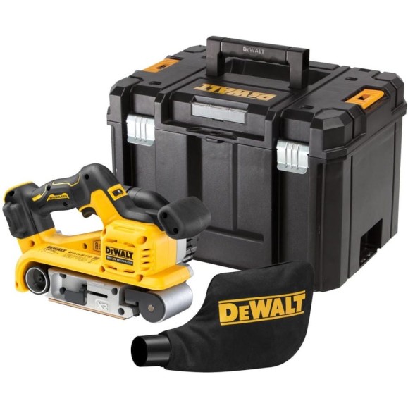 Аккумуляторная ленточная шлифмашина Dewalt DCW220NT, 18 В, 320 м/мин, без АКБ и ЗУ, в кейсе TSTAK DCW220NT-XJ
