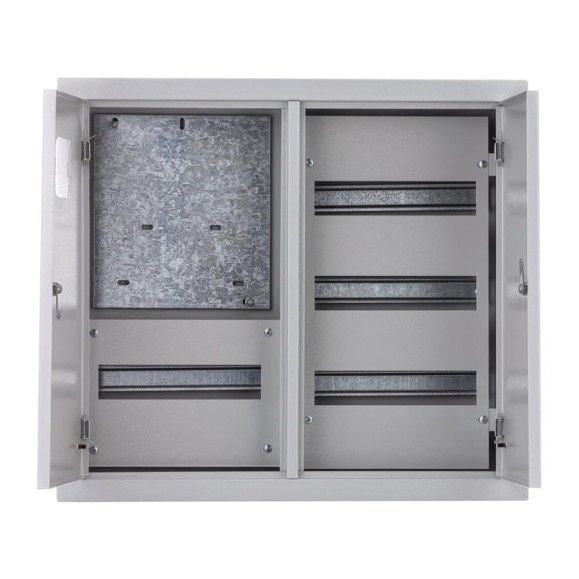 Корпус металлический учетный встраиваемый Dekraft 550x615x160 3-фазн. 48 мод. IP31 ЩРУВ-3/48 30307DEK