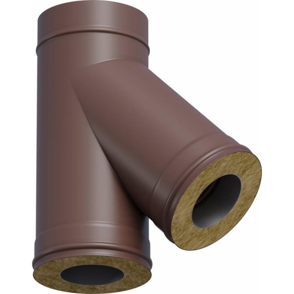Тройник сэндвича-И Металлик и Ко 135x200x115, Оц 0.50, AISI 430 0.80, конденсат, RAL 8017, п о О0000148207 Тройник сэндвича-И Металлик и Ко 135x200x115, Оц 0.50, AISI 430 0.80, конденсат, RAL 8017, п о О0000148207