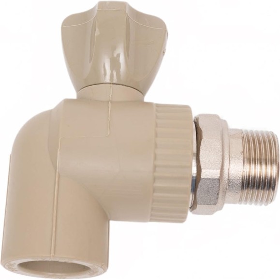 Шаровой кран LAMMIN ppr радиат. угл. 25x3/4" premium 40/5 серый Lm31176025020G Шаровой кран LAMMIN ppr радиат. угл. 25x3/4" premium 40/5 серый Lm31176025020G