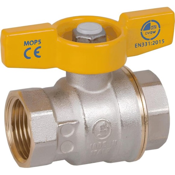 Шаровой кран Giacomini с вн./вн. резьбой 1/2 для газа R731GAX003 107-6042 Шаровой кран Giacomini с вн./вн. резьбой 1/2 для газа R731GAX003 107-6042