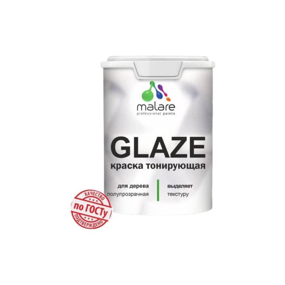 Краска Glaze декоративная с тонирующим эффектом для деревянных поверхностей MALARE лессирующая полупрозрачная, быстро сохнет без запаха, Дуб, 1.8 кг 4660504765650 КГЛЗДУБПГ0180 Краска Glaze декоративная с тонирующим эффектом для деревянных поверхностей MALARE лессирующая полупрозрачная, быстро сохнет без запаха, Дуб, 1.8 кг 4660504765650 КГЛЗДУБПГ0180