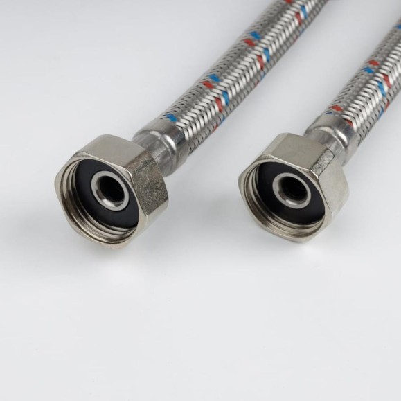 Гибкая подводка IDDIS F1/2xF1/2, SS304, латунь, 0,8 м, 926ABS08ZP