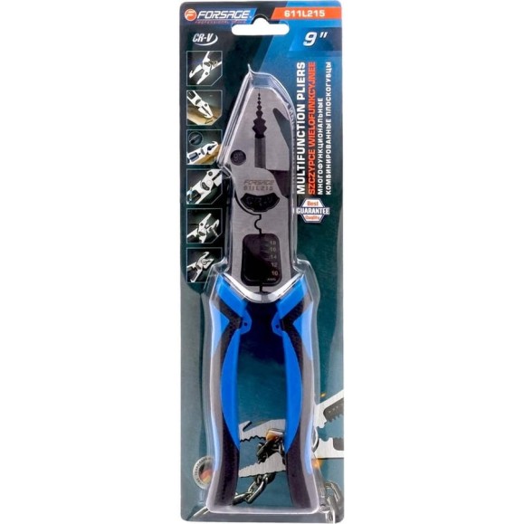 Плоскогубцы комбинированные многофункциональные Forsage F-611L215(62326) Плоскогубцы комбинированные многофункциональные Forsage F-611L215(62326)