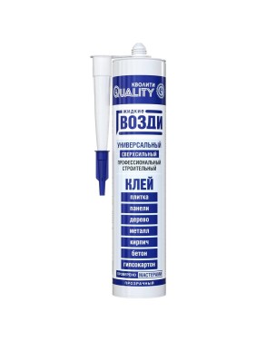 Жидкие гвозди универсальные QUALITY 0,42 л, прозрачные 4660013351276