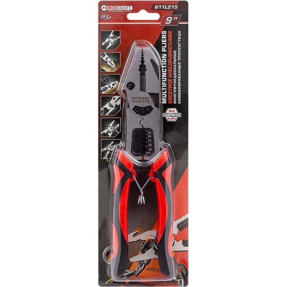 Плоскогубцы комбинированные многофункциональные Forcekraft FK-611L215(62323)