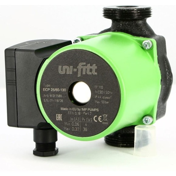 Насос циркуляционный Uni-Fitt энергоэффективный ECP 25/60 130 913E2560 Насос циркуляционный Uni-Fitt энергоэффективный ECP 25/60 130 913E2560