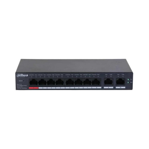 Коммутатор Dahua PoE с функцией облачного управления DH-CS4010-8ET-110 Коммутатор Dahua PoE с функцией облачного управления DH-CS4010-8ET-110