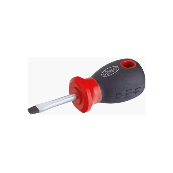 Отвертка шлицевая короткая HAZET VIGOR SL 1x5.5, длина 97 мм V1208