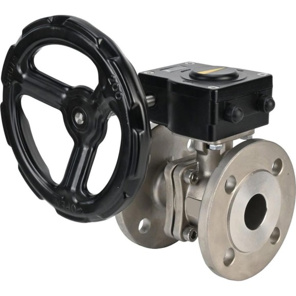 Шаровой кран DN.ru КШФП.316.200 Ду50 Ру40 с редуктором HAM-1 D160-12898