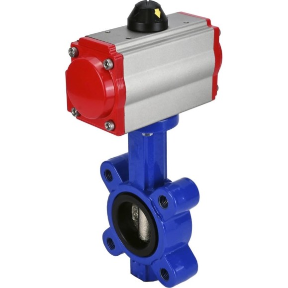 Затвор DN.ru QT450-QT450-EPDM-2W-Fb-H Ду125 Ру16 LUG пневмопривод D050-50010 Затвор DN.ru QT450-QT450-EPDM-2W-Fb-H Ду125 Ру16 LUG пневмопривод D050-50010