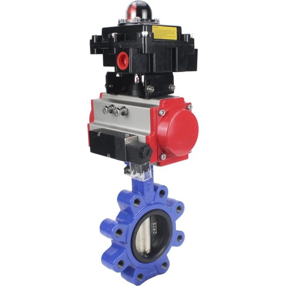 Затвор DN.ru QT450-304-NBR-2W-Fb-H Ду80 Ру16 LUG пн.привод, пн.распределитель, БКВ D050-52354 Затвор DN.ru QT450-304-NBR-2W-Fb-H Ду80 Ру16 LUG пн.привод, пн.распределитель, БКВ D050-52354