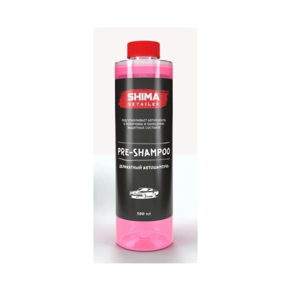 Деликатный автошампунь SHIMA DETAILER "PRE-SHAMPOO" 500 Ml 4610326360496 Деликатный автошампунь SHIMA DETAILER "PRE-SHAMPOO" 500 Ml 4610326360496