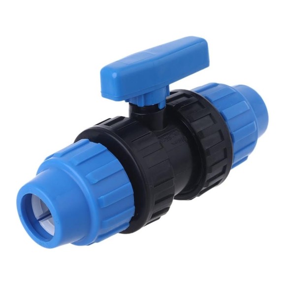 Компрессионный шаровой кран Millennium ПНД, 25-25, PN16 PFKP2525