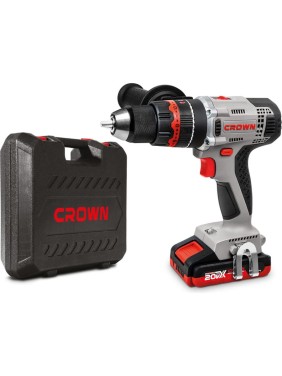Аккумуляторная ударная дрель-шуруповерт Crown CT21075HMX-2 BMC
