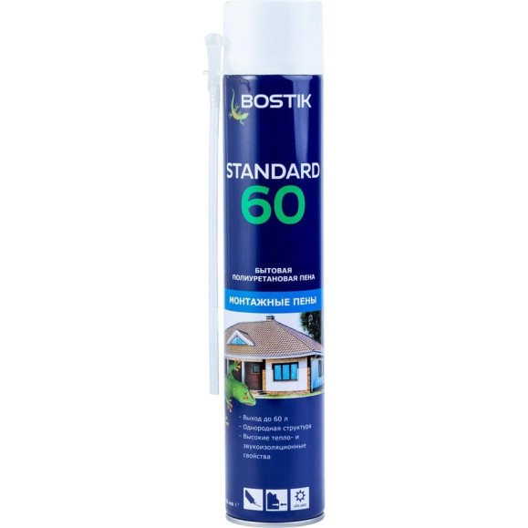 Пена бытовая полиуретановая Bostik Standard 60 750 мл 20020017