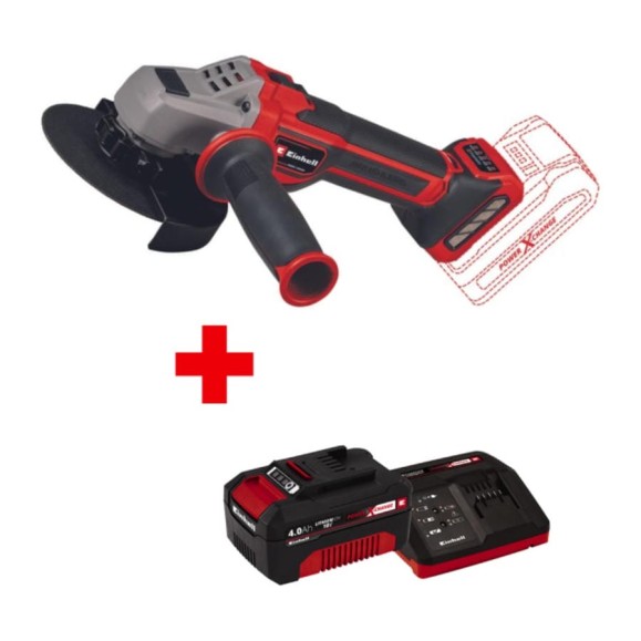 Шлифмашина угловая аккумуляторная Einhell PXC TP-AG 18/125 CE Q Li + 1 аккумулятор 4 Ач + ЗУ 3 А 4431155SET Шлифмашина угловая аккумуляторная Einhell PXC TP-AG 18/125 CE Q Li + 1 аккумулятор 4 Ач + ЗУ 3 А 4431155SET