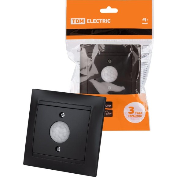 Выключатель TDM ELECTRIC с датчиком движения 1А графит Лама TDM SQ1815-0640 Выключатель TDM ELECTRIC с датчиком движения 1А графит Лама TDM SQ1815-0640