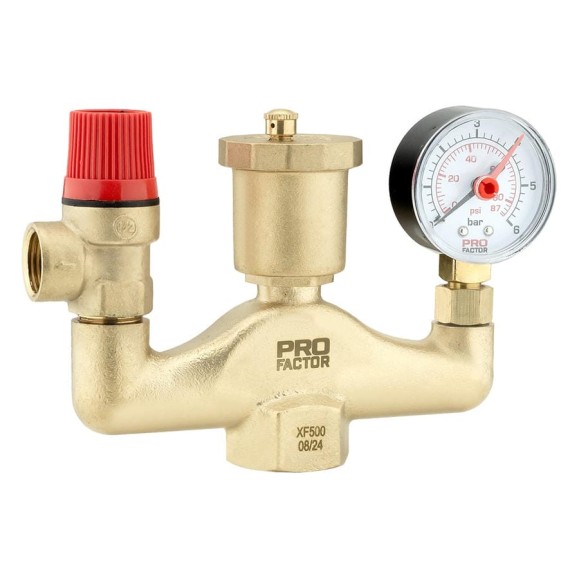 Группа безопасности котла PROFACTOR W-mod. 1- 1,5 bar PF BS 574-1.5 Группа безопасности котла PROFACTOR W-mod. 1- 1,5 bar PF BS 574-1.5
