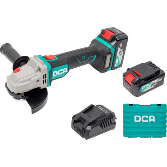 Угловая шлифовальная машина аккумуляторная DCA 2 АКБ 5.0 А*ч, в кейсе ADSM06-125 (TYPE FK)