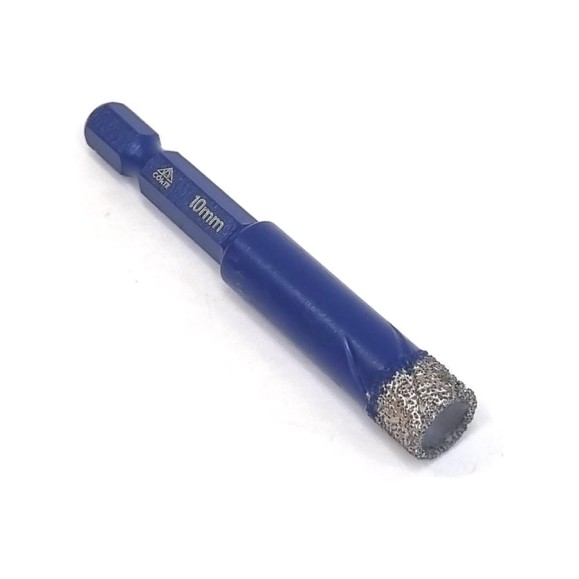 Коронка алмазная CORTE с шестигранным хвостовиком 1/4 HEX 10 мм. SBH10
